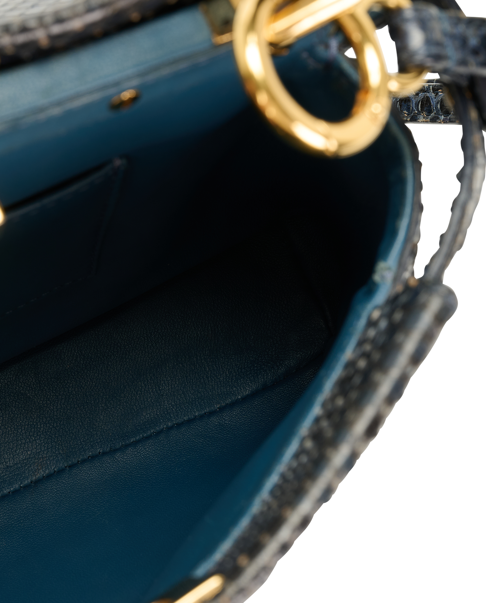 Mini Peekaboo, &pound;1,600, Handbags, Blue, Python, Other view